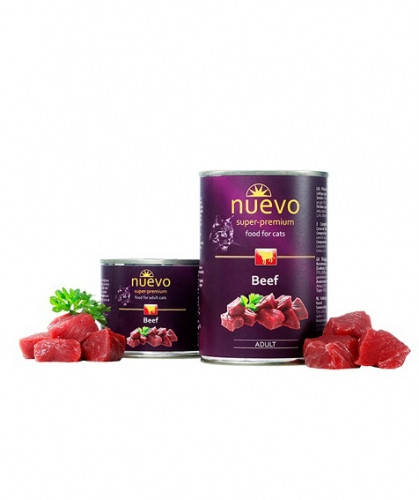 

Влажный корм Nuevo Cat Adult Beef с говядиной - 400 г