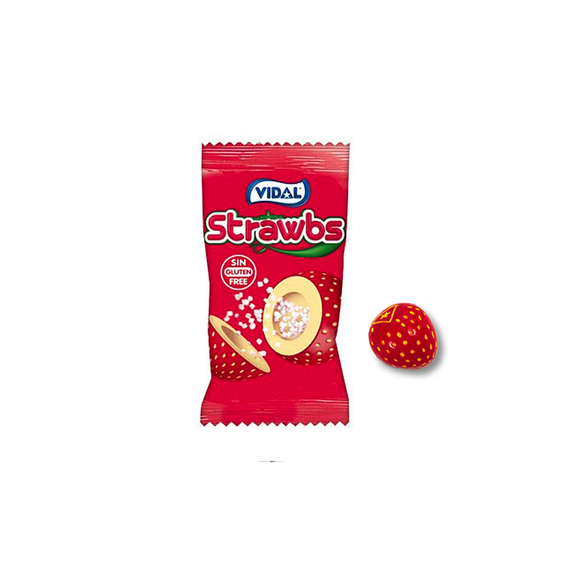 

Жевательные резинки БЕЗ ГЛЮТЕНА Vidal Strawbs 5 г Испания