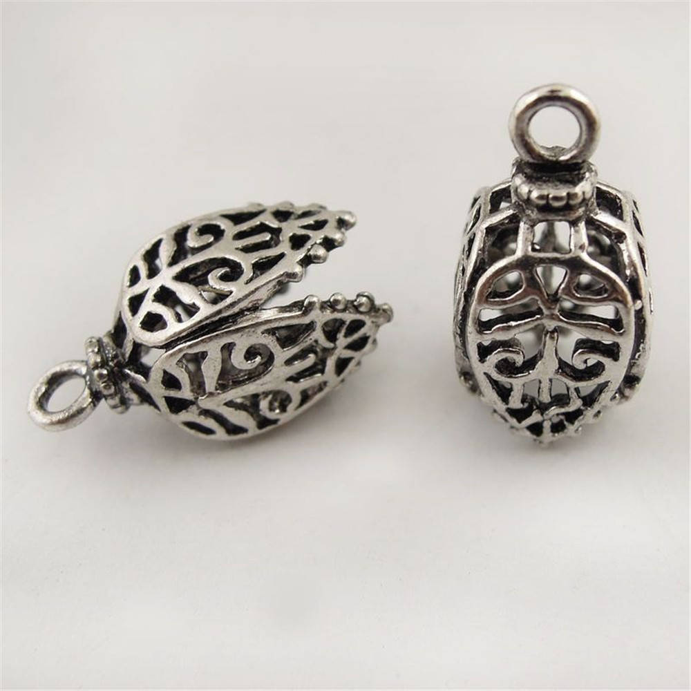 

Концевик ажурный, шапочка для сережек, Silver, 21*11 мм, 1 шт!, Серебристый