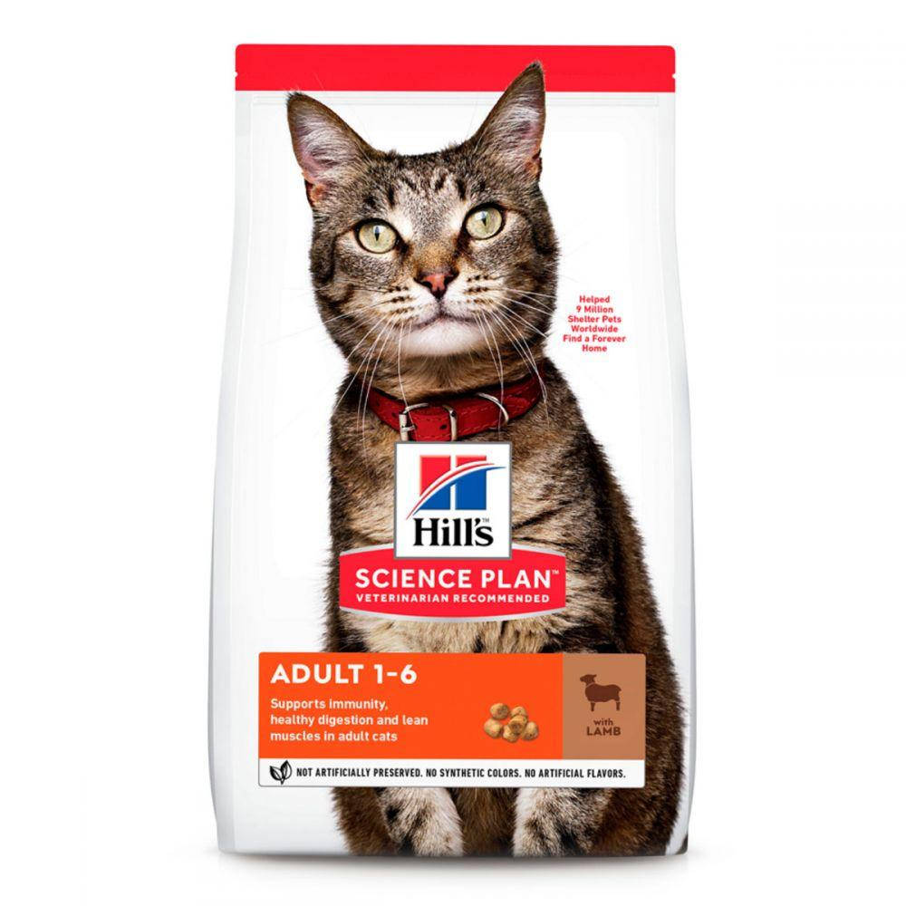 

Hill's Science Plan Feline Adult Lamb корм Сухой корм для взрослых кошек с ягненком 1,5кг
