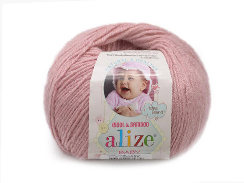 

Alize Baby Wool, Пудра №161, Розовый