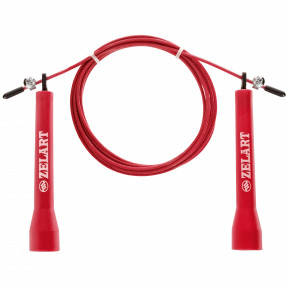 

Скакалка скоростная Кроссфит с подшипником и стальным тросом SP-Sport,75м цвет красный