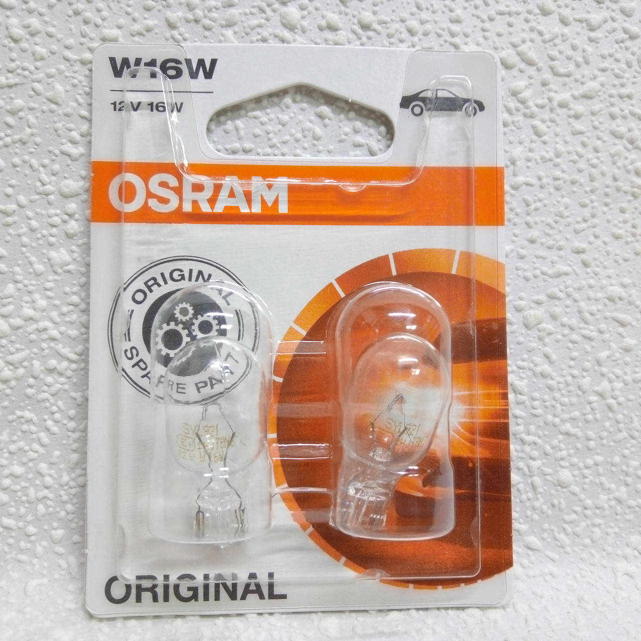 

Лампа 12В W16W 16Вт бесцокольная W2,1X9,5D blister OSRAM (2шт)