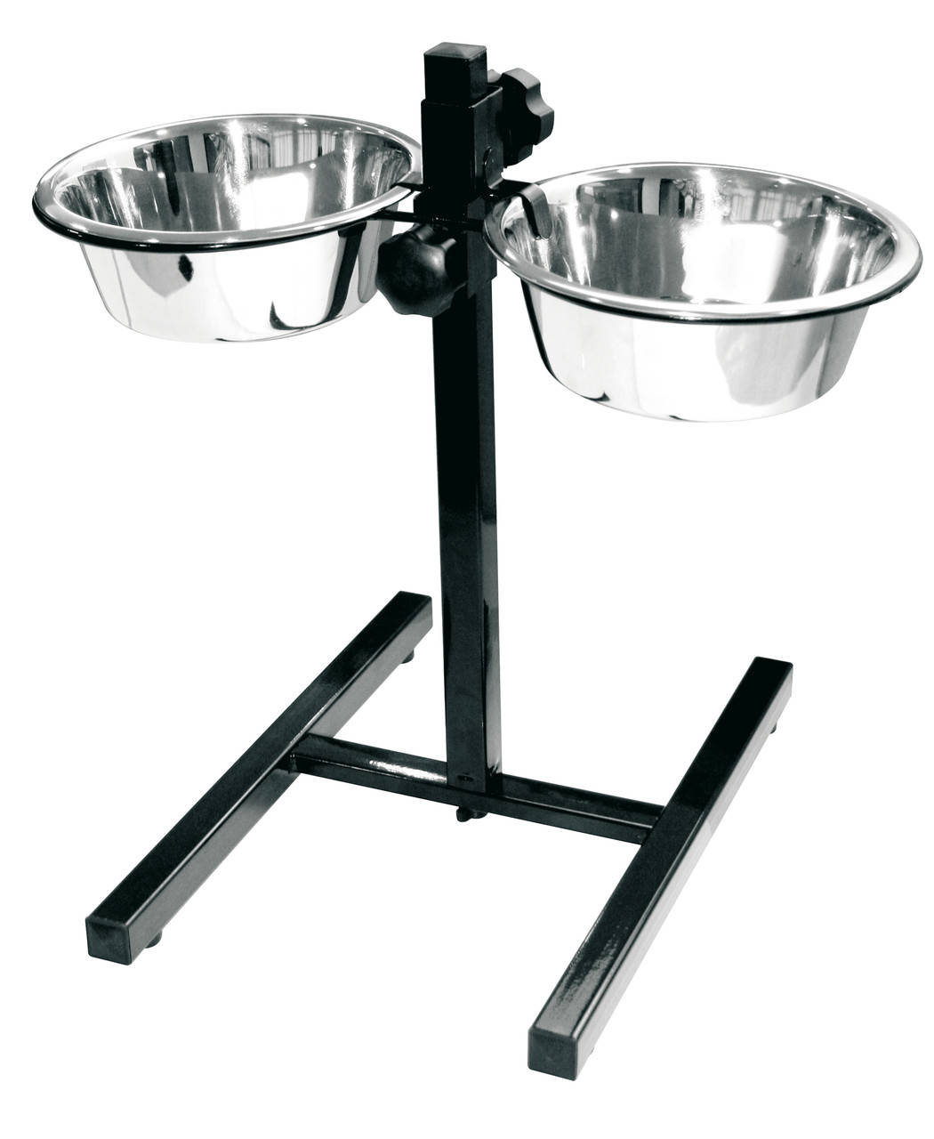 

Миски на штативе для собак 2*1,9 л Croci DINNER SET (нержавейка), Черный