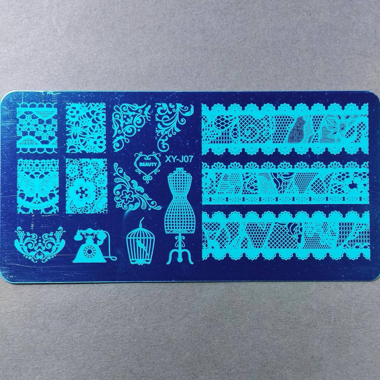 

Пластина для стемпинга XY-J07