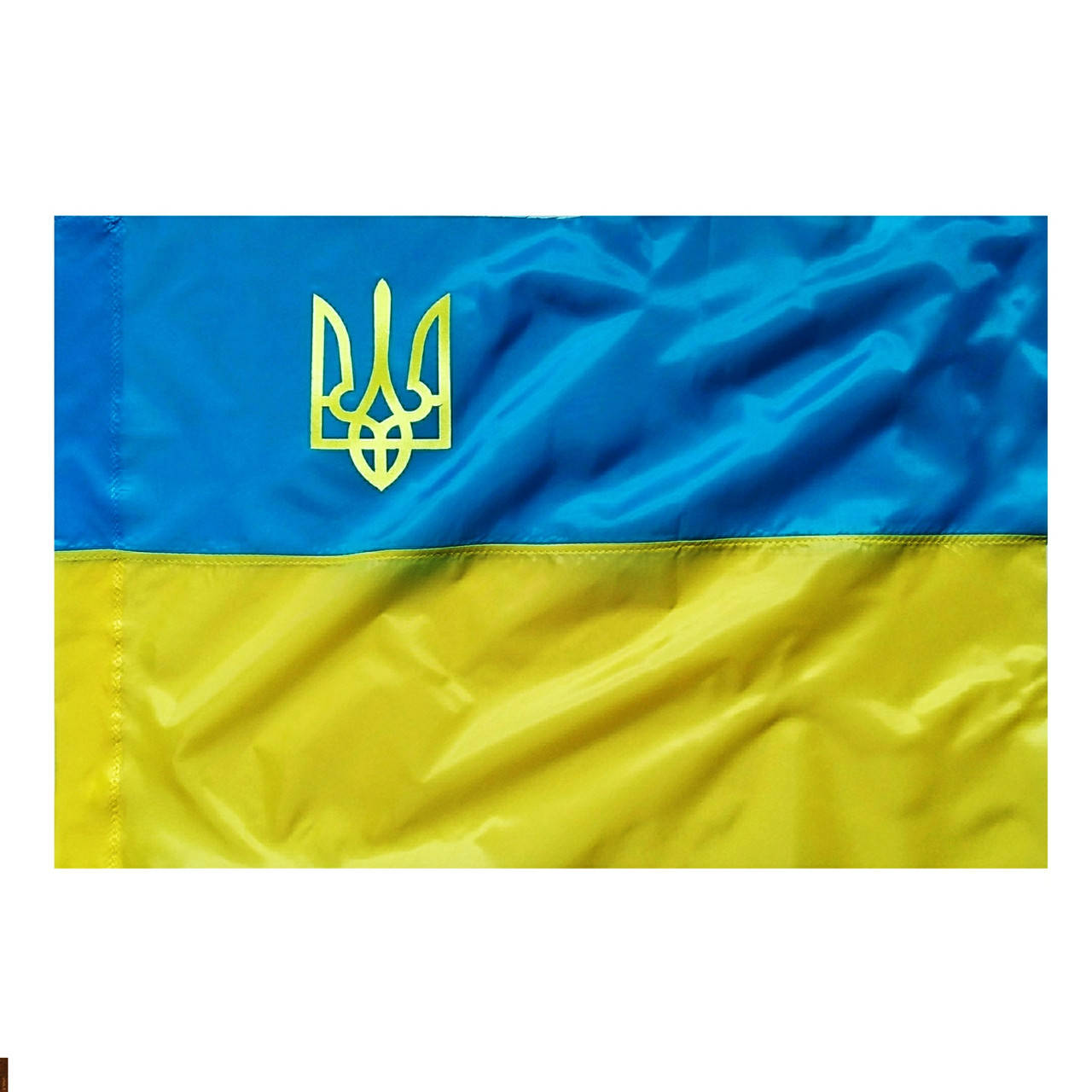 

Флаг Украины , прапор України , с гербом , полиэстер , 105×70 см.