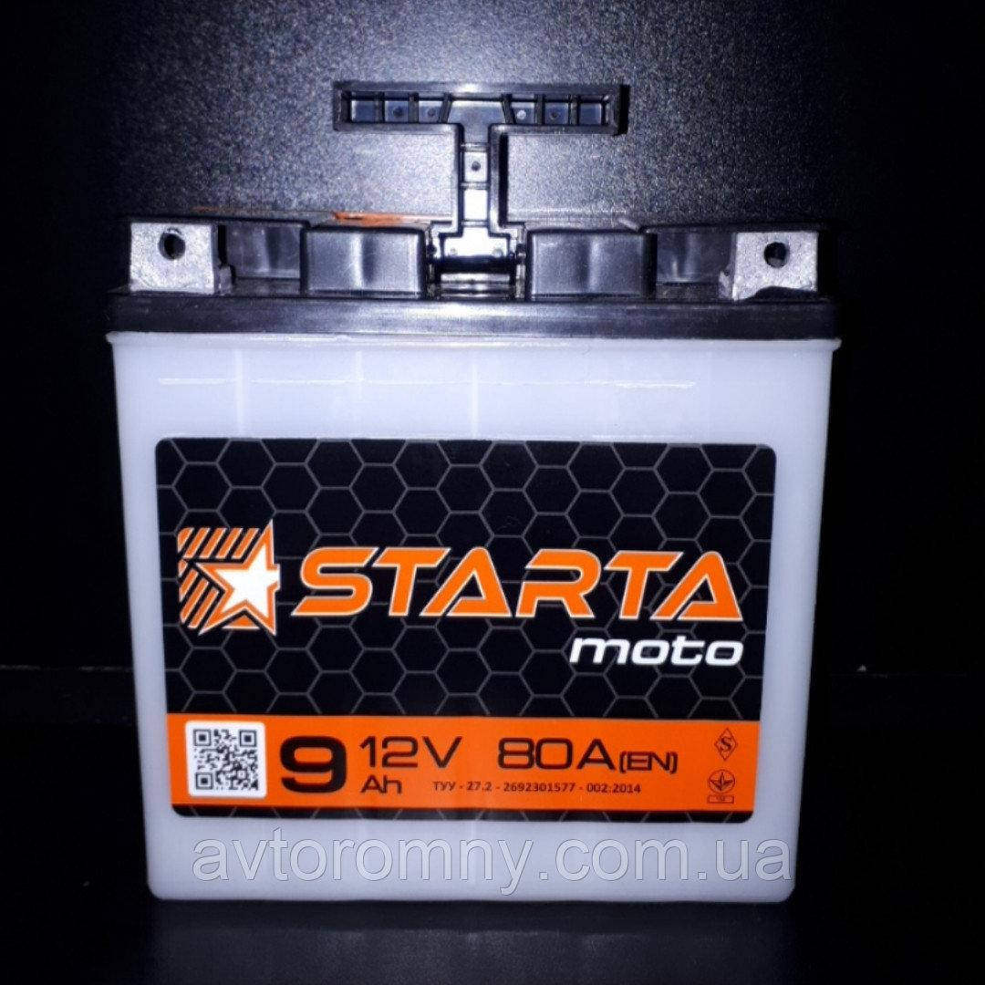 

Аккумулятор для мотоцикла мопеда скутера 12 Вольт Starta
