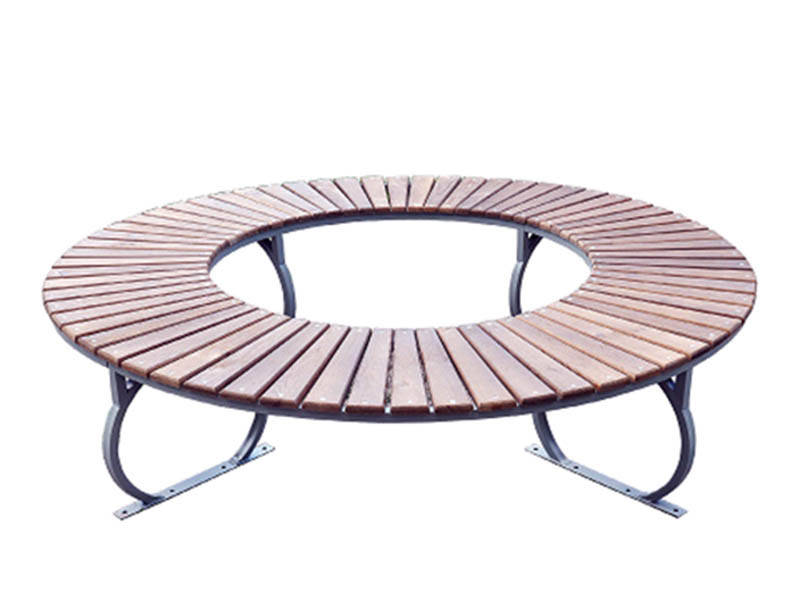 

Лавочка парковая круглая с креплениями в пол KOMPRED