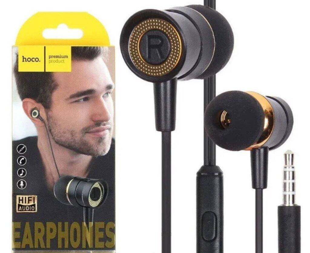 

Вакуумные проводные наушники и гарнитура для смартфона и пк модели HOCO M37