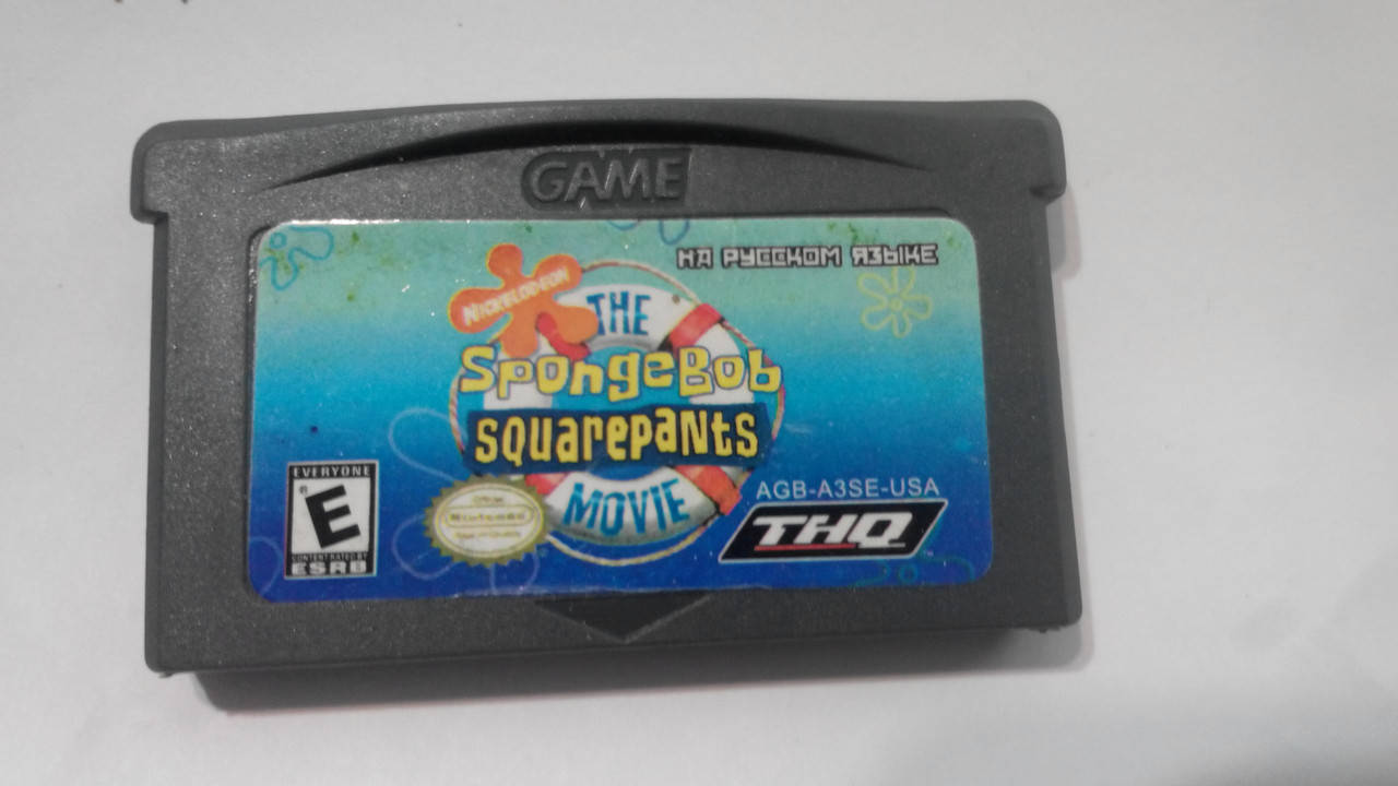 

Картридж на GBA "SpongeBob Squarepants Movie"