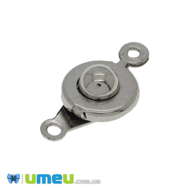 

Замок-кнопка УЦЕНКА, Темное серебро, 17х9 мм, 1 шт (ZAM-040916)