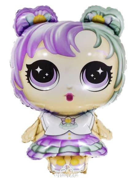 

Фольгированный шар кукла Лол Синеглазка 65х45см