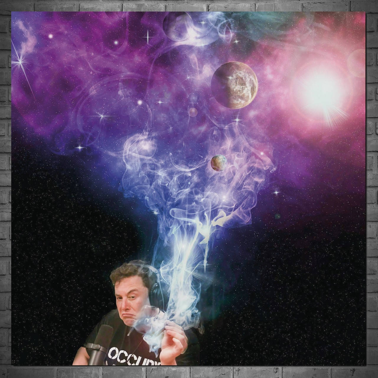

Плакат "Илон Маск курит космос, Elon Musk smoking space" (артикул 3381)