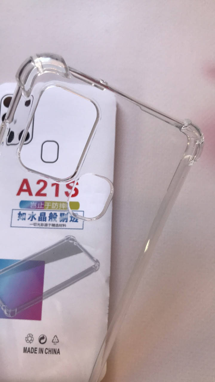 

Прозрачный силиконовый чехол с утолщёнными углами для Samsung Galaxy А21s
