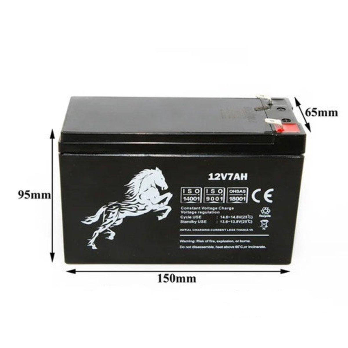 

Акумуляторна батарея Mustang 12v7Ah/20Hr