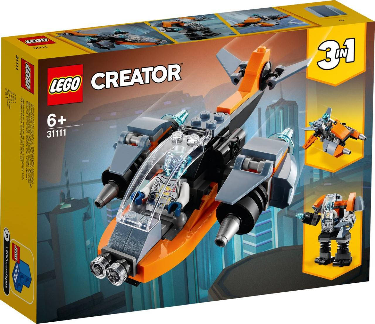 

Lego Creator Кибердрон Лего креатор 31111