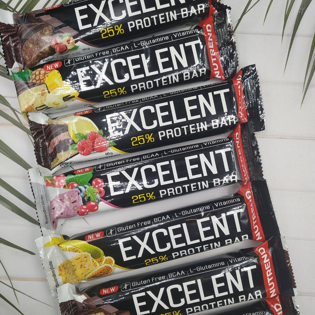 

Nutrend Excelent protein bar 85 g, протеиновый батончик Екселент