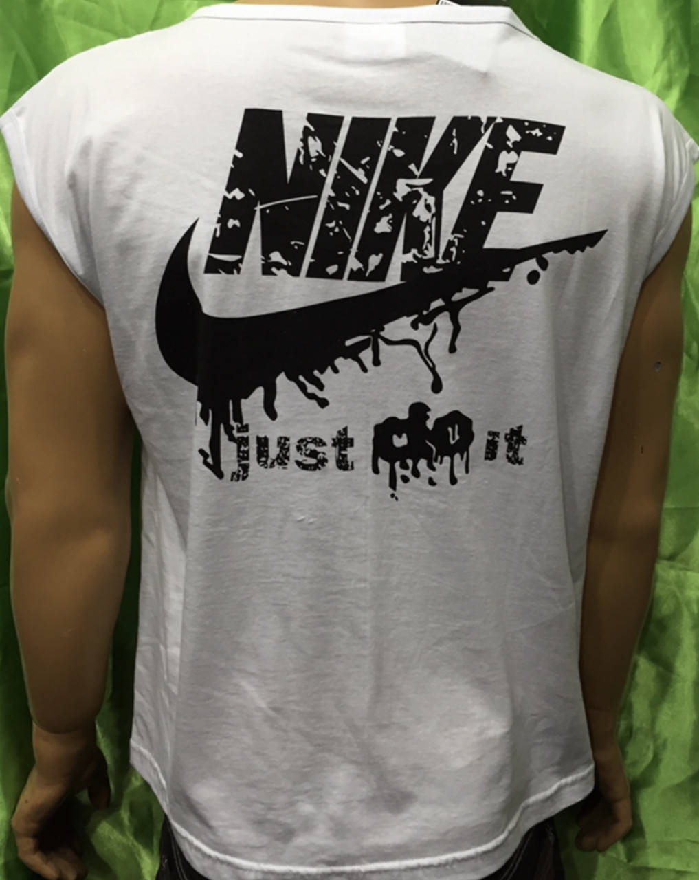 

Мужские хлопковые турецкие безрукавки - хулиганки майки Nike