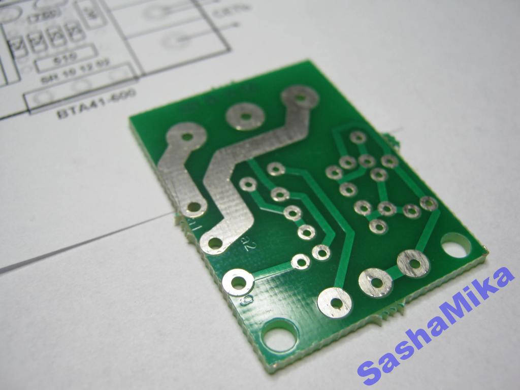

Плата фазовый регулятор мощности 40А, на диодах.