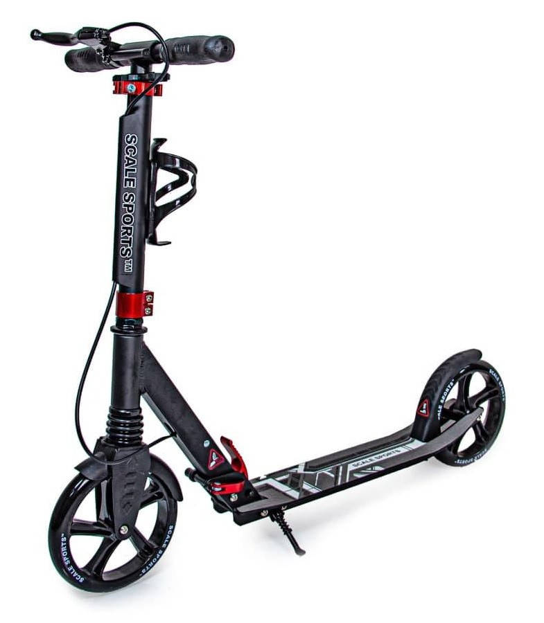 

Самокат двухколесный Scale Sports SS-08. Black. Ручной тормоз! Led-фонарик!, Черный