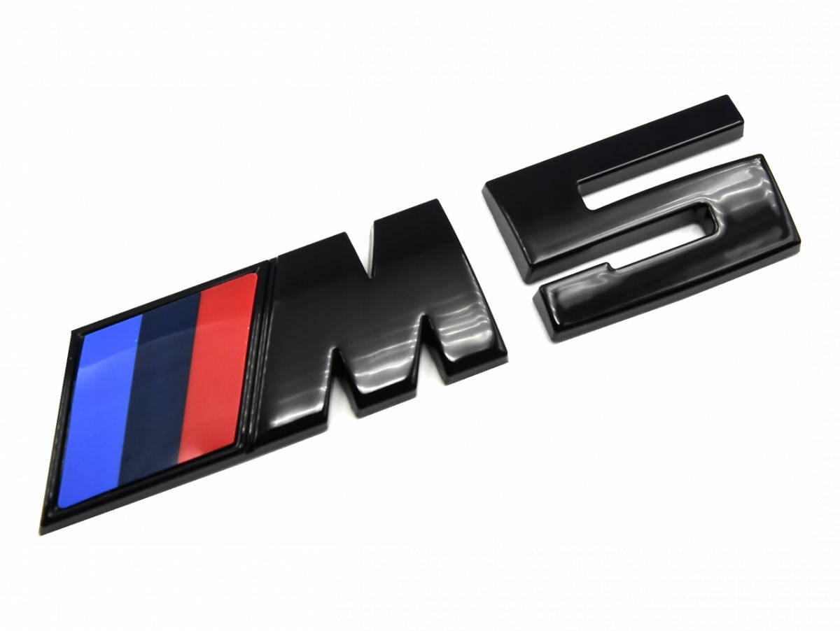 

Автологотип шильдик эмблема надпись BMW M5 black глянец