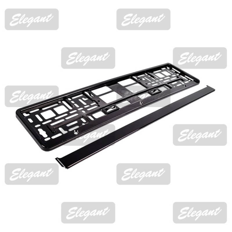 

Рамка номера черная пластиковая Elegant (EL 100 588)