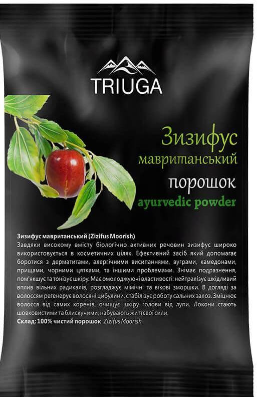 

Натуральный аюрведический порошок Зизифус мавританский , 50г, Триюга