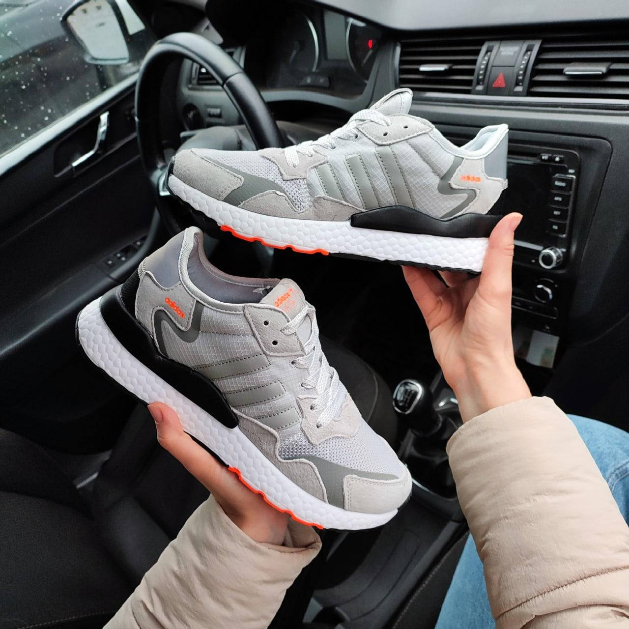 

Мужские кроссовки Adidas Nite Jogger серые Адидас Найт Джоггер 42, Серый