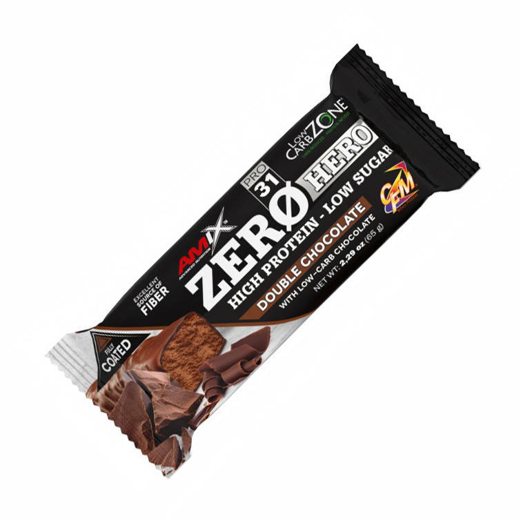 

Батончик Amix Nutrition Zero Hero, 65 грамм Двойной шоколад
