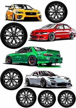 

Вафельная картинка "Машины. Автомобили" А4, 20х30 см