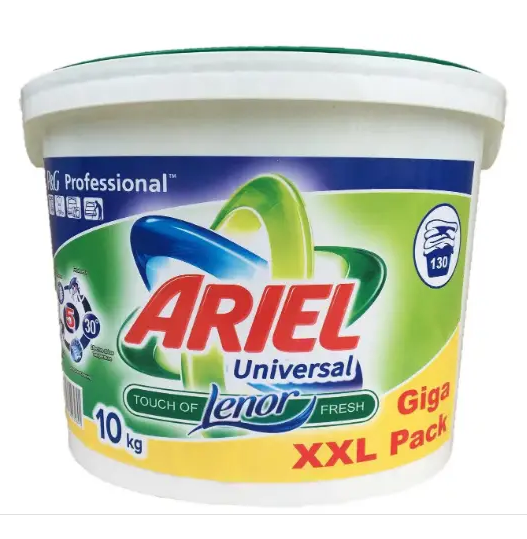 

Ariel стиральный порошок, 10 кг, профессиональный, концентрированный 130 СТИРОК
