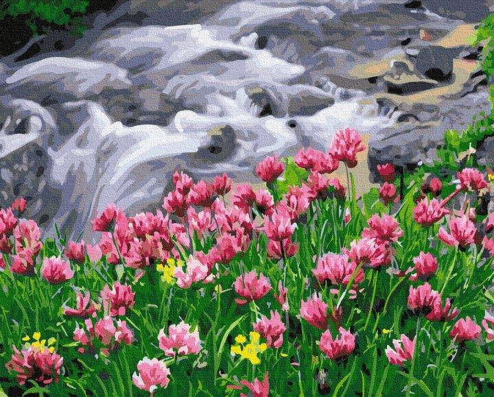 

Картина за номерами: Квітучий водоспад