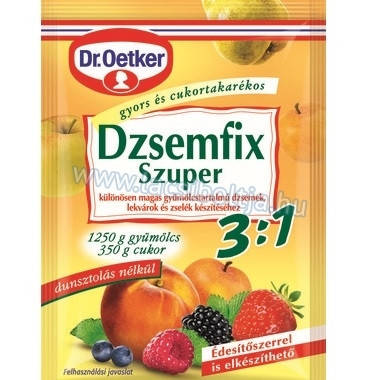

Загуститель для варенья, повидла Dzsemfix Dr.Oetker 3:1 Венгрия