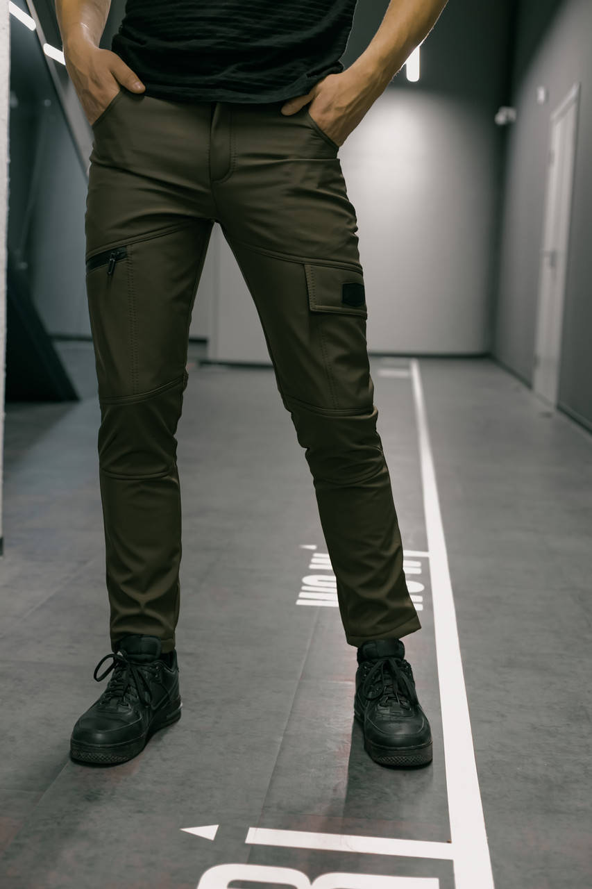

Теплые штаны карго хаки Conqueror Intruder размеры S M L XL 2XL