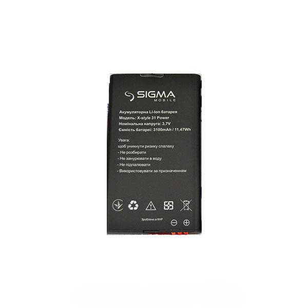 

Аккумулятор (батарея) Sigma X-style 31 Power (3100 mah) оригинал
