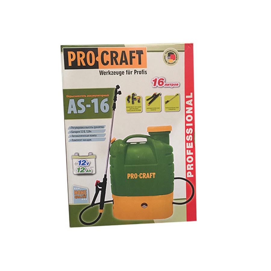

Аккумуляторный опрыскиватель Procraft AS-16