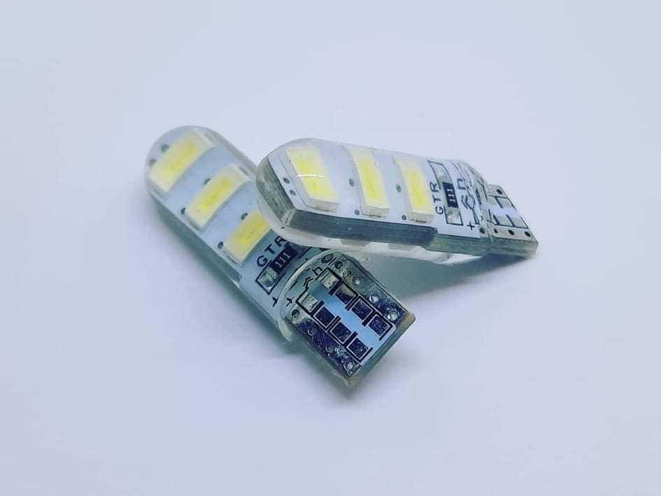 

Лампа T10(W5W)БЦ 12V LED 6х5630 white резистор silicone