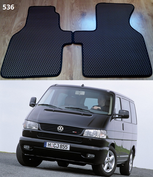 

Коврики ЕВА в салон Volkswagen Transporter T4 '90-03, Черный