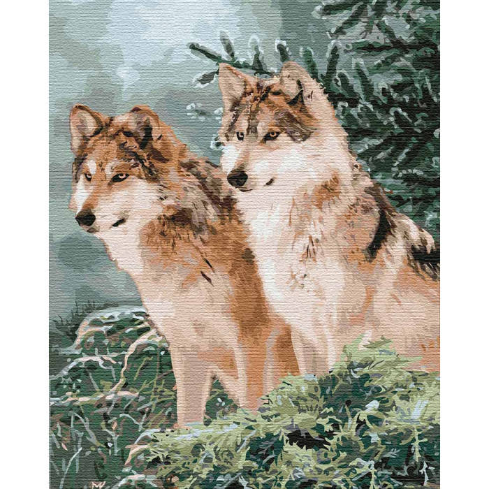 

Картины по номерам 40×50 см. Идейка (без коробки) Волчий взгляд (КНО 4191)