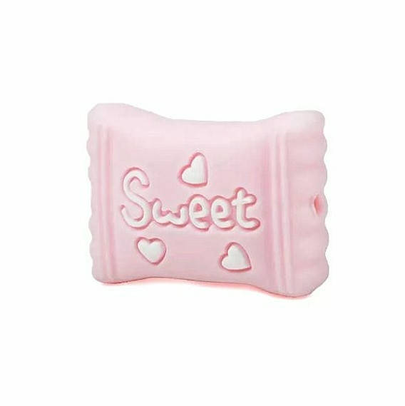 

Конфетка Sweet бусина силиконовая Розовый кварц