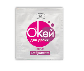 

Гель-любрикант "О`кей для двоих" одноразовая упаковка 4г