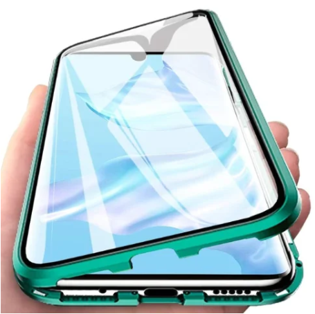 

Магнитный металл чехол FULL GLASS 360° для Xiaomi POCO X3 NFC / POCO X3 PRO / green