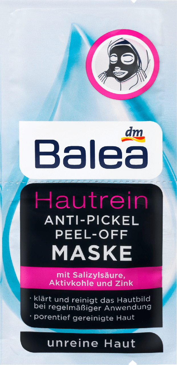 

Отшелушивающая маска для лица Balea Hautrein Anti-Pickel Peel-off Maske, 2st. х 8 ml.