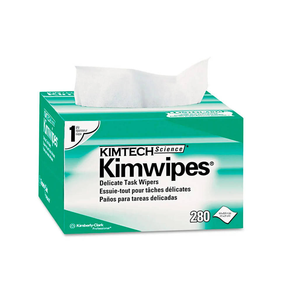 

Cалфетки безворсовые для оптики KIMTECH Kimwipes, 280 шт в упаковке Q40