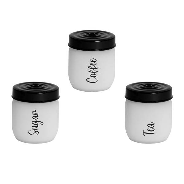 

Банка для хранения Herevin Ice Tea-Coffee-Sugar-Black Mіх 172341-020 425 мл, Разные цвета
