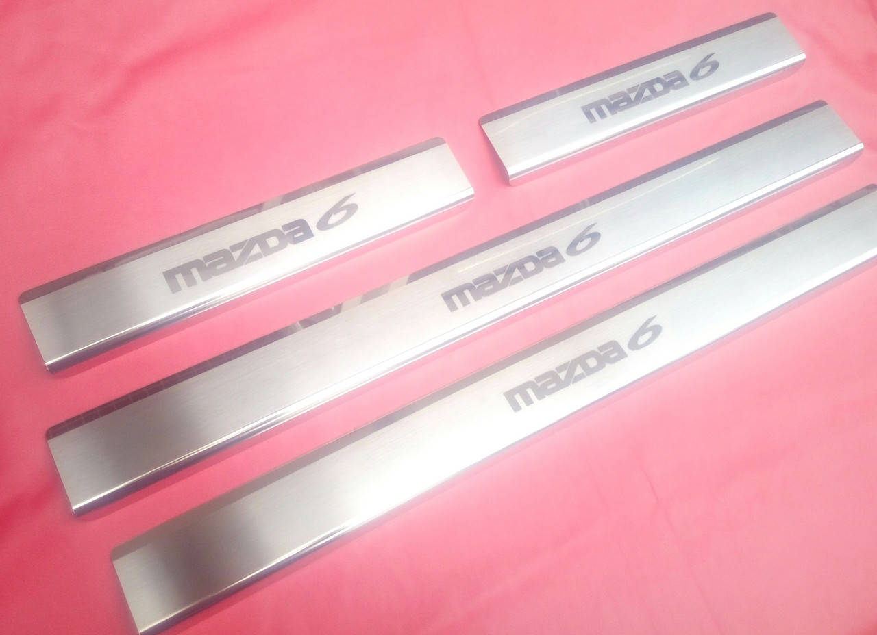 

Накладки на пороги премиум MAZDA 6 2008+
