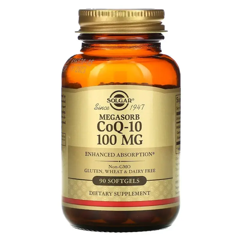 

Коэнзим Q10 (CoQ-10 Megasorb), Solgar, 100 мг, 90 капсул