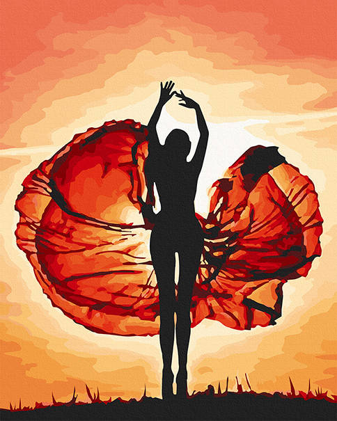 

Набор для росписи на подрамнике картина по номерам "Магия танца" 40*50см