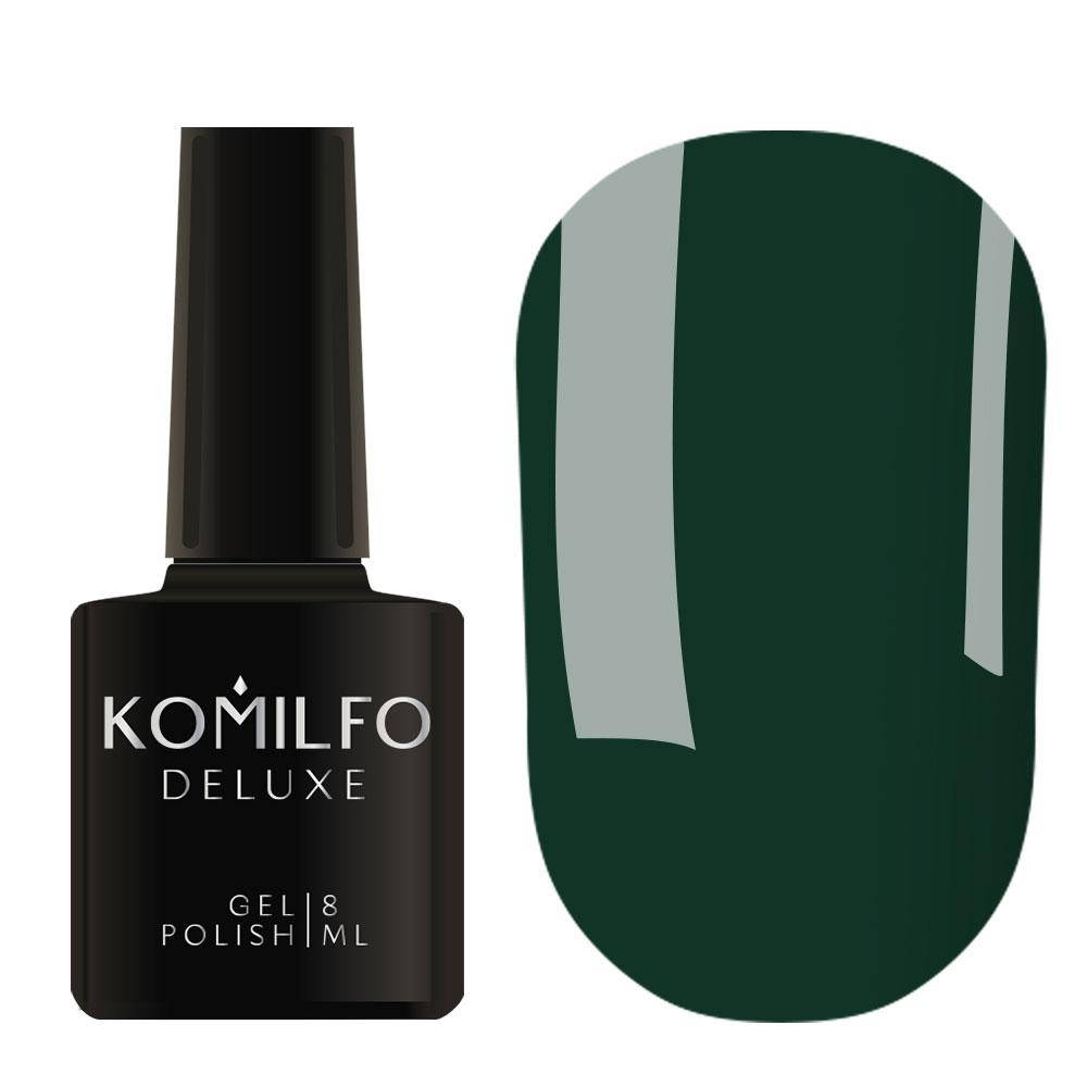 

Гель-лак Komilfo Deluxe Series №D295 (зеленый темный, эмаль), 8 мл