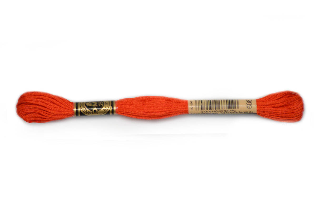 

Нитка Мулине DMC 117 №606 Алый, Красный